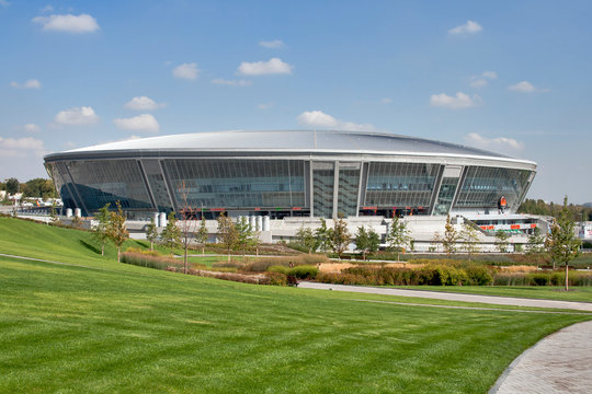 Donbass Arena: ready for EURO 2012. Donetsk, Ukraine.