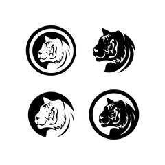 Set of Tiger Logo Design Vector. Tiger logo Template