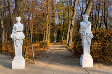 Jesień w Parku Branickich, Wersal Podlasie, Białystok, Podlasie, Polska © podlaski49