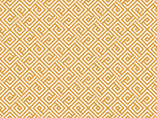 Abstract geometric pattern. A seamless vector background. White and gold ornament. Graphic modern pattern. Simple lattice graphic design