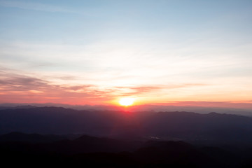 Fototapeta premium beautiful view on mountain Before sunrise