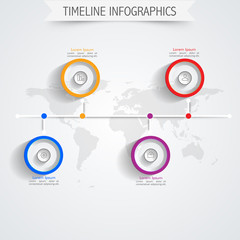 Timeline infographic template layout.
