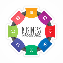 Paper infographic element for Business.