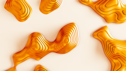 Interior pattern, architectural background. 3d illustration, 3d rendering.