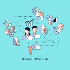 business consulting vector concept