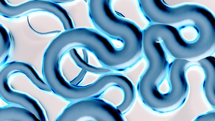 Golden wave background. 3d illustration, 3d rendering.