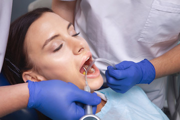 Fototapeta premium Dental clinic. Dental procedures.