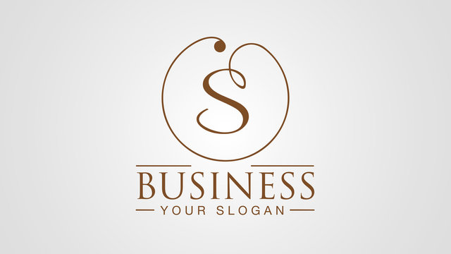 Letter &ldquo;S&rdquo; logo design vector. Simple & clean design for Business corporate. Ready to use for Beauty, Fashion, Restaurant, Art, Decor industry. Luxury, Modern & Premium ID