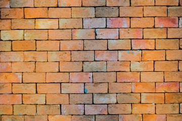 old red brick wall background