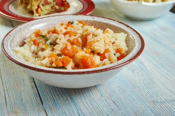 Risotto with Butternut Squash and  Kale