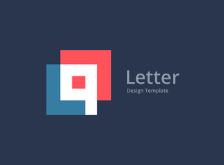 Letter Q or number 9 logo icon design template elements