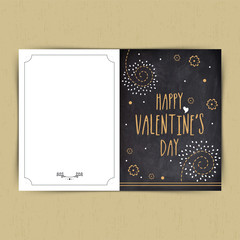 Beautiful greeting card design for Valentine's Day Celebration.