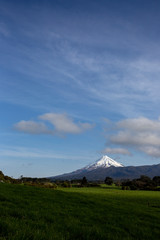 Mount Taranaki with Farm vertical