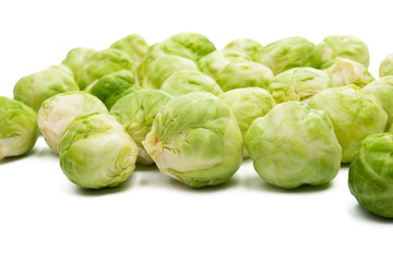 Obraz premium brussels sprouts isolated