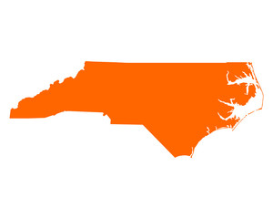 Karte von North Carolina © Robert Biedermann