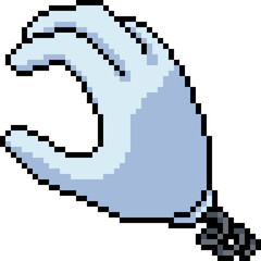vector pixel art toy hand