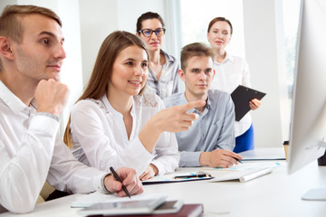 Business people working together in the office