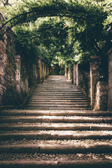 Fototapeta premium des escaliers sur les îles borromées en italie