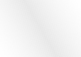 Abstract halftone dotted background. Monochrome futuristic grunge pattern, stars.  Vector modern optical pop art texture for posters, site, postcard, cover, labels, vintage sticker, mock-up layout.