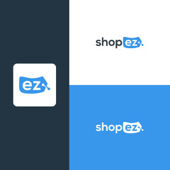 shop easy logo design vector