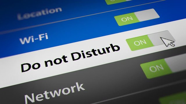 Mouse Cursor Switching On-Off  "Do not Disturb" Mode