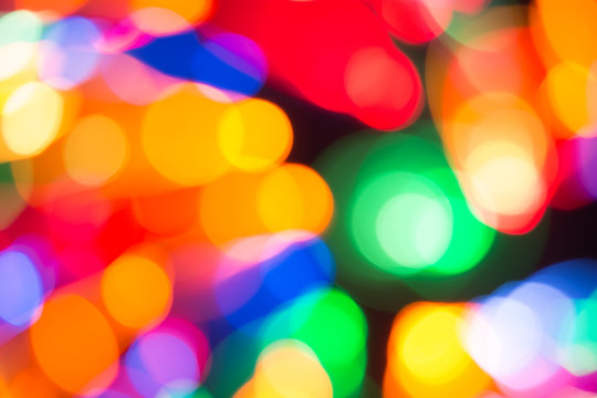 Abstract picture of bright colored lights