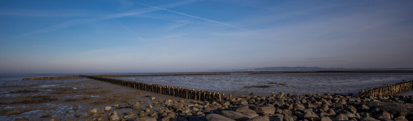 Obraz premium Nord Friesland. North Sea. low tide