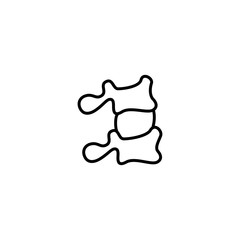 spine, bone icon vector illustration