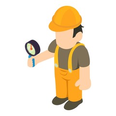 Master icon. Isometric illustration of master vector icon for web