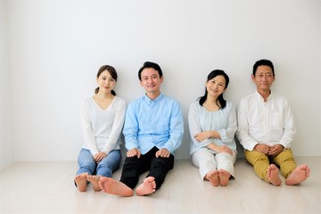 二世代家族ポートレート