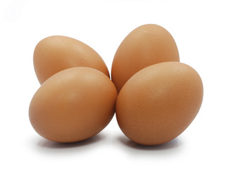 eggs isolated on white background