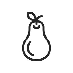 Pear icon vector isolated symbol illustration EPS 10