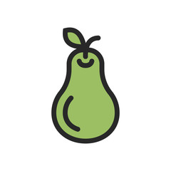 Pear icon vector isolated symbol illustration EPS 10
