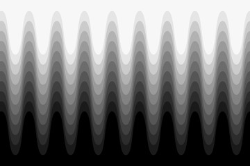 Greyscale wave background. Vector illustration.