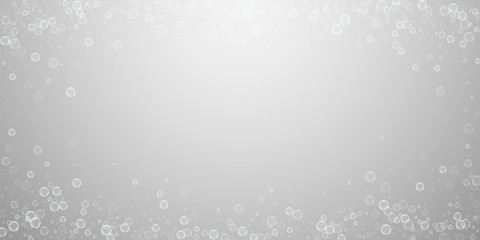 Fototapeta premium Soap bubbles abstract background. Blowing bubbles 