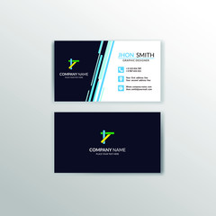 Creative and professional business card design. vector illustration