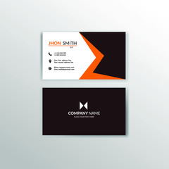 Creative and professional business card design. vector illustration