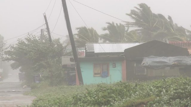 Hurricane EyewalI Lashes Town In Philippines - Megi