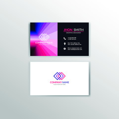 Creative and professional business card design. vector illustration