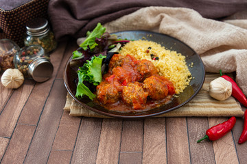 Delicious Provencal and semolina meatballs