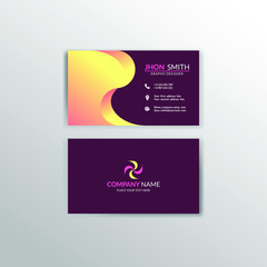 Creative and professional business card design. vector illustration