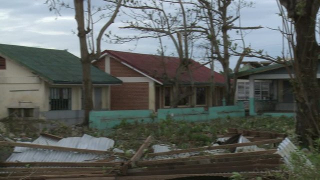 School Buildings In Ruins After Major Hurricane - Megi