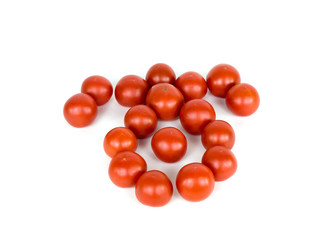 Tomatoes on a white background