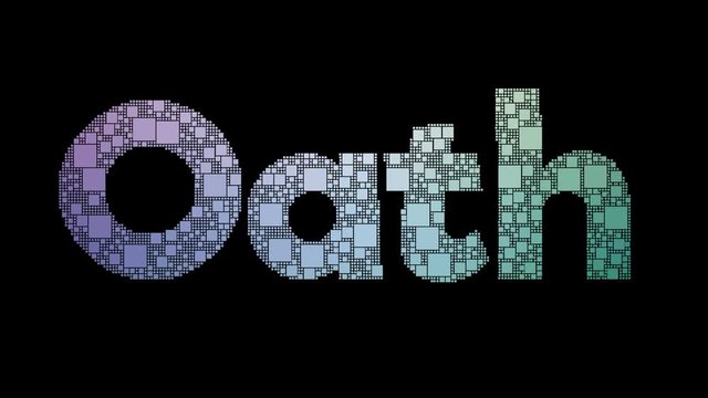 Hippocratic Oath Pixelated Text Changing Looping Boxes With Glitch Effect