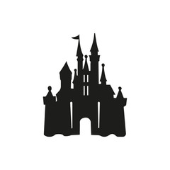 castle logo icon vector illustration design template - Vector © meranda