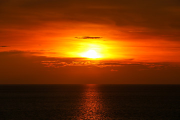 sunset over the sea (darker)