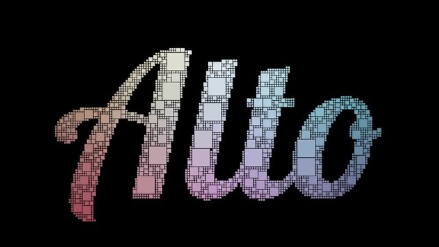 Palo Alto Pixelated Text Morphing Looping Boxes With Glitch Effect