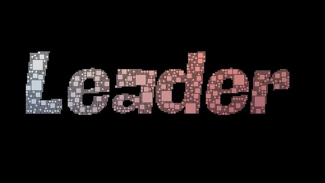 Loss Leader Pixelated Text Warping Looping Pixels With Glitch Effect