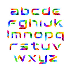 Modern Colorful Alphabets Vector Set