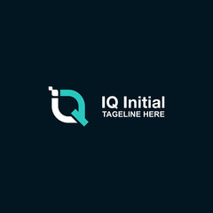 IQ Initial Logo Design Awesome Inspiration